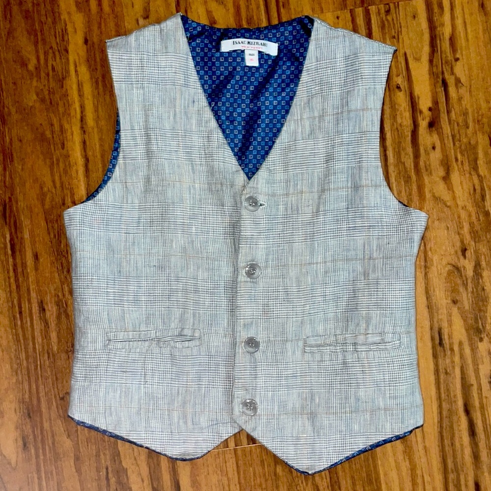 Kids Linen Lined Vest by Isaac Mizrahi size 6